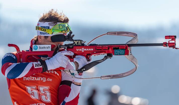 11.02.2017, Biathlonarena, Hochfilzen, AUT, IBU Weltmeisterschaften Biathlon, Hochfilzen 2017, Sprint Herren, im Bild Ole Einar Bjoerndalen (NOR) Ole Einar Bjoerndalen of Norway during Men s Sprint of the IBU Biathlon World Championships at the Biathlonarena in Hochfilzen, Austria on 2017 02 11., Hochfilzen Tirol Österreich No model release