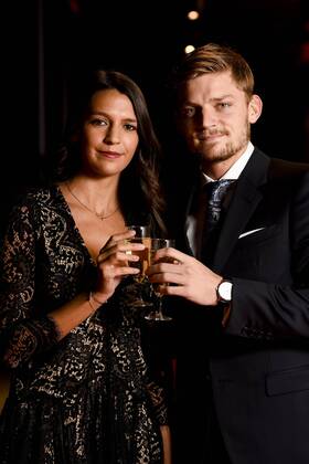 Themen der Woche - SPORT Themen der Woche - SPORT Bilder des Tages - SPORT Tennis player David Goffin and Goffin s girlfriend, Stephanie pictured during the gala evening for the man and woman of the year 2017 awards, Saturday 16 December 2017, in Brussels. POOLxPHILIPPExCROCHET  x05234573x