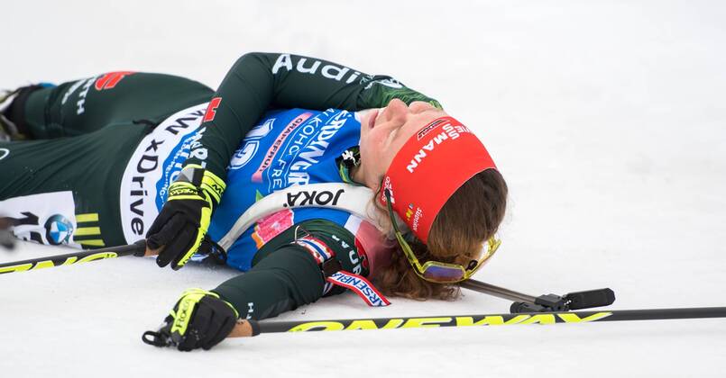 Oberhof, DKB Arena, IBU World Cup Biathlon, 06.01.2018, 6 JAN 2018, Verfolgung, WOMEN 10 KM PURSUIT, Start Time 12:15 Bild: DAHLMEIER, Laura (Deutschland, GER, Pursuit, Women, Oberhof 2018, 13)