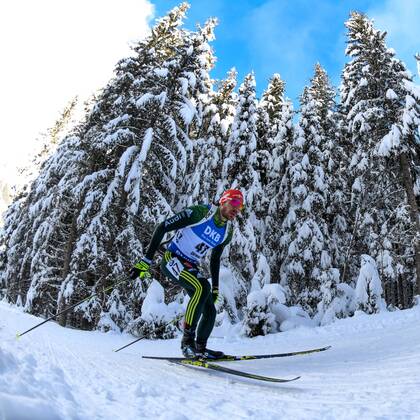 Themen der Woche - SPORT Bilder des Tages BIATHLON - IBU WC Antholz ANTHOLZ,ITALY,19.JAN.18 - BIATHLON - IBU World Cup Antholz, 10km sprint, men. Image shows Arnd Peiffer (GER). GEPAxpictures xOliverxLerch