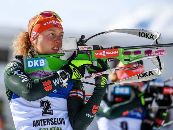 Themen der Woche - SPORT BIATHLON - IBU WC Antholz ANTHOLZ,ITALY,20.JAN.18 - BIATHLON - IBU World Cup Antholz, 10km pursuit, ladies. Image shows Laura Dahlmeier (GER). GEPAxpictures xOliverxLerch