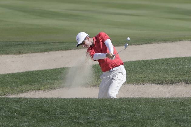 HSBC Abu Dhabi Golf Championship Day Three Dylan Frittelli plays his second shot on the 1st hole on Day Three of the HSBC Abu Dhabi Golf Championship at Abu Dhabi Golf Club, UAE. Content Not Available For UK Newspapers Copyright: xNickxWhitworthx FIL-11241-0002