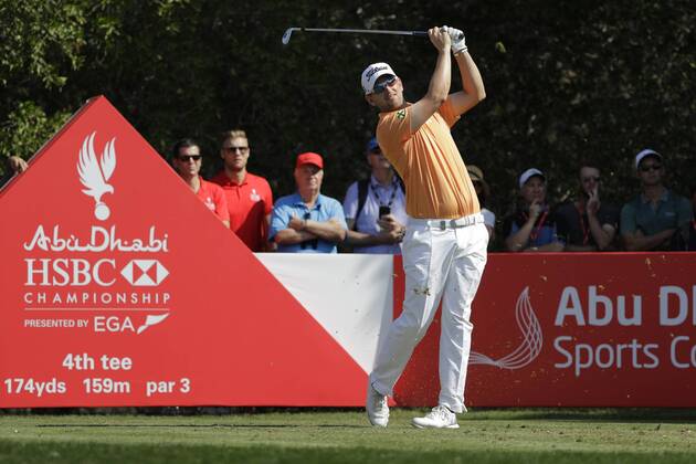 HSBC Abu Dhabi Golf Championship Day Three Bernd Wiesberger tees off on the 4th hole on Day Three of the HSBC Abu Dhabi Golf Championship at Abu Dhabi Golf Club, UAE. Content Not Available For UK Newspapers Copyright: xNickxWhitworthx FIL-11241-0014