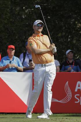 HSBC Abu Dhabi Golf Championship Day Three Bernd Wiesberger reacts to his tee shot on Day Three of the HSBC Abu Dhabi Golf Championship at Abu Dhabi Golf Club, UAE. Content Not Available For UK Newspapers Copyright: xNickxWhitworthx FIL-11241-0015