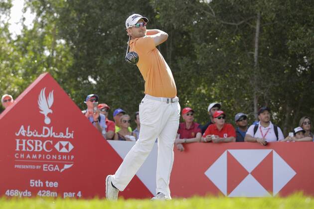 HSBC Abu Dhabi Golf Championship Day Three Bernd Wiesberger tees off on the 5th hole on Day Three of the HSBC Abu Dhabi Golf Championship at Abu Dhabi Golf Club, UAE. Content Not Available For UK Newspapers Copyright: xNickxWhitworthx FIL-11241-0019