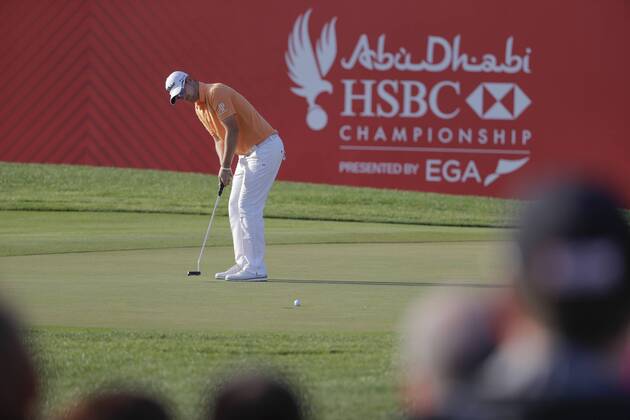 HSBC Abu Dhabi Golf Championship Day Three Bernd Wiesberger putts on the 18th green on Day Three of the HSBC Abu Dhabi Golf Championship at Abu Dhabi Golf Club, UAE. Content Not Available For UK Newspapers Copyright: xNickxWhitworthx FIL-11241-0075