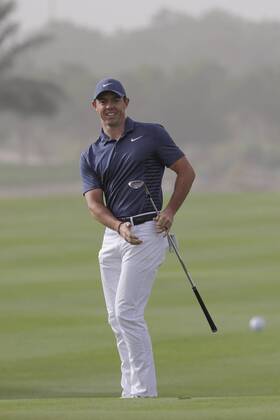 HSBC Abu Dhabi Golf Championship Day Four Rory McIlroy plays a chip shot on Day Four of the HSBC Abu Dhabi Golf Championship at Abu Dhabi Golf Club, UAE. Content Not Available For UK Newspapers Copyright: xNickxWhitworthx FIL-11242-0043