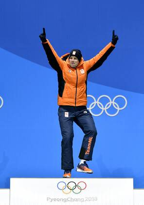 12-02-2018 ALGEMEEN: MEDAL PLAZA OLYMPISCHE SPELEN: Olympic Games Olympische Spiele Olympia OS PEYONGCHANG 2018 Sven Kramer (Team Lottonl-Jumbo) winnaar 5000 meter Foto: Soenar Chamid xVIxVIxImagesx xSoenarxChamidxsportfotografiexIVx 10048385