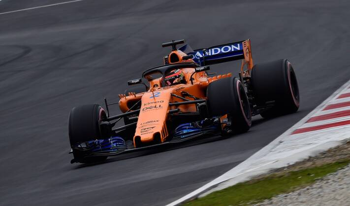 Stoffel Vandoorne, McLaren Renault, formula 1 GP, Test, Barcelona Spanien, 27.02.2018 Photo:mspb Jerry Andre Stoffel Vandoorne, formula 1 GP, Test, Barcelona, 27.02.2018