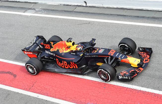Max Verstappen, Red Bull Racing, formula 1 GP, Test, Barcelona Spanien, 27.02.2018 Photo:mspb Jerry Andre Max Verstappen, formula 1 GP, Test, Barcelona, 27.02.2018