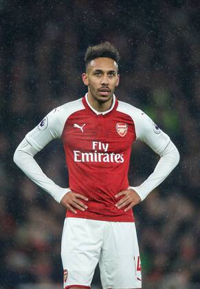 Pierre-Emerick Aubameyang of Arsenal during the Premier League match between Arsenal and Everton at the Emirates Stadium, London, England on 3 February 2018. Copyright: xAndrewxAleksiejczukx PMI-1791-0027