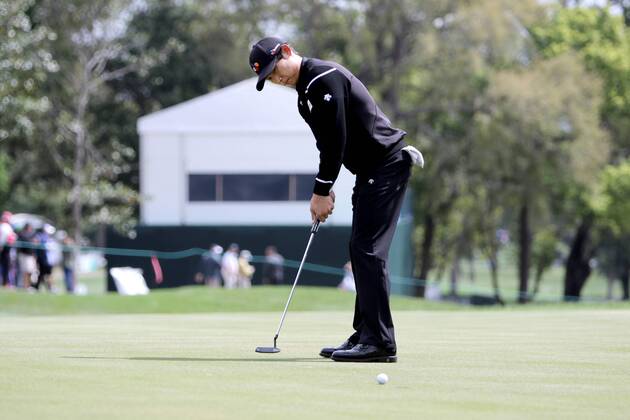 March 8, 2018 - Palm Harbor, Florida, U.S. - DOUGLAS R. CLIFFORD Times .Whee Kim puts at the 18th green while playing the Copperhead Course on Thursday (3 8 18) during the first round of the Valspar Championship at the Innisbrook Golf and Spa Resort in Palm Harbor. Florida News - March 8, 2018 - ZUMAs70_ 82203492st Copyright: xDouglasxR.xCliffordx