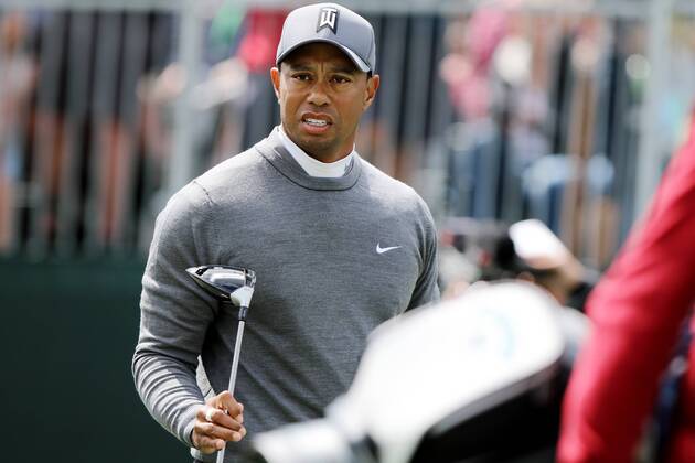 March 8, 2018 - Palm Harbor, Florida, U.S. - DOUGLAS R. CLIFFORD Times .Tiger Woods leaves the tee box moments after driving the first hole while playing the Copperhead Course on Thursday (3 8 18) during the first round of the Valspar Championship at the Innisbrook Golf and Spa Resort in Palm Harbor. Florida News - March 8, 2018 - ZUMAs70_ 82203500st Copyright: xDouglasxR.xCliffordx
