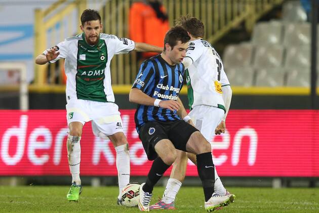 - BRUGGE, BELGIUM: Club s Tuur Dierckx pictured during the first leg match of the Cofidis Cup 1 2 final between Club Brugge and Cercle Brugge, in Brugge, Tuesday 03 February 2015. BRUNOxFAHY x72727451x