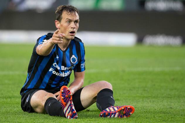 - BRUGGE, BELGIUM: Club s Tom De Sutter pictured during the Jupiler Pro League match between Club Brugge and Charleroi, in Brugge, Wednesday 29 April 2015, on the fifth day of the Play-off 1. KURTxDESPLENTER x80375378x