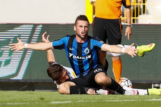 - BRUGGE, BELGIUM: Club s Tuur Dierckx pictured during the Jupiler Pro League match between Club Brugge KV and KV Mechelen, in Brugge, Saturday 01 August 2015, on day 2 of the Belgian soccer championship. BRUNOxFAHY x83336054x