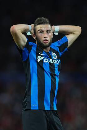 - MANCHESTER, UNITED KINGDOM: Club s Tuur Dierckx reacts during a soccer game between British club Manchester United ManU FC and Belgian team Club Brugge KV in Manchester, United Kingdom, Tuesday 18 August 2015, the first leg of the play-offs for the UEFA Champions League competition. BRUNOxFAHY x84381677x