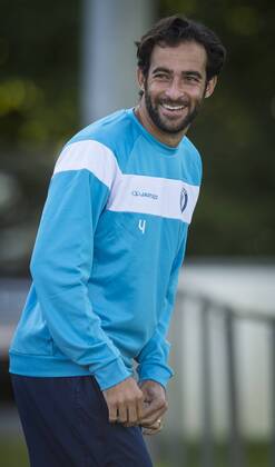 - GENT, BELGIUM: Gent s Rafinha Rafael Scapini de Almeida pictured during a training of KAA Gent, in Gent, Tuesday 15 September 2015. Tomorrow Belgian first league soccer team KAA Gent will play the first game in the group stage of the Uefa Champions League competition against French Olympique Lyon. JASPERxJACOBS x85227357x