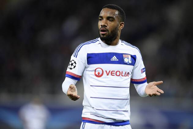 - GENT, BELGIUM: Lyon s Alexandre Lacazette pictured during the first game in the group stage of the Uefa Champions League competition, in group H, between Belgian first league soccer team KAA Gent and Olympique Lyon, in Gent, Wednesday 16 September 2015. YORICKxJANSENS x85280485x