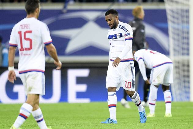 - GENT, BELGIUM: Lyon s Alexandre Lacazette pictured after the first game in the group stage of the Uefa Champions League competition, in group H, between Belgian first league soccer team KAA Gent and Olympique Lyon, in Gent, Wednesday 16 September 2015. YORICKxJANSENS x85282430x