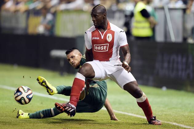 - LIEGE, BELGIUM: Panathinaikos Konstantino Triantafyllopoulos and Standard s Paul-Jose Mpoku Ebunge fight for the ball during the return leg match between Greek soccer team Panathinaikos and Belgian first league soccer team Standard de Liege in the third qualifying round of the UEFA Champions League competition, Tuesday 05 August 2014, in Athens. The first leg match resulted in a 0-0 draw. YORICKxJANSENS  x60889604x
