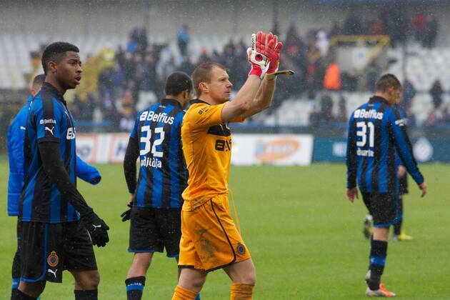 - BRUGGE, BELGIUM: Club s players pictured after the Jupiler Pro League match between Club Brugge and Anderlecht, in Brugge, Sunday 24 February 2013, on day 28 of the Belgian soccer championship. KURTxDESPLENTER x41590362x