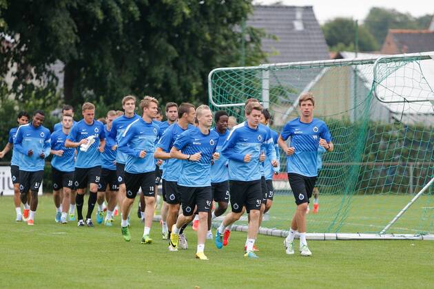 - BRUGGE, BELGIUM: Club s players pictured during a training session of Belgian First Division soccer team Club Brugge in Brugge, Wednesday 07 August 2013. Tomorrow Club Brugge plays the return game of the third qualifying round against Polish team WKS Slask Wroclaw in the UEFA Europa League. BRUNOxFAHY x45094268x