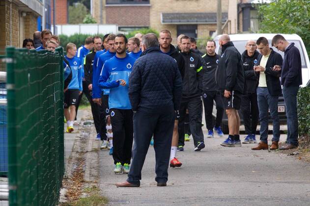 - BRUGGE, BELGIUM: Club s players pictured at the stadium of Belgian first division soccer team Club Brugge KV, Thursday 19 September 2013. Today Club announced the dismissal of Spanish head coach Juan Carlos Garrido. KURTxDESPLENTER x46059478x