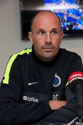 - BRUGGE, BELGIUM: Club s assistant coach Philippe Clement pictured during a press conference PK Pressekonferenz of Belgian first division soccer team Club Brugge KV, Friday 20 September 2013, in Brugge. Yesterday Club announced the dismissal of Spanish head coach Juan Carlos Garrido. Garrido will be succeeded by Michel Preud homme. KURTxDESPLENTER x46267817x