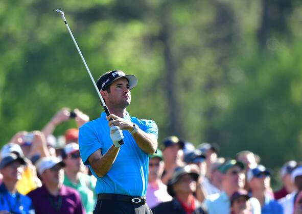 Bubba Watson watches his drive off of the 12th tee during a practice round before the start of the Masters at Augusta National Golf Club, on April 2, 2018 in Augusta, Georgia.  AUG20180402302 KEVINxDIETSCH