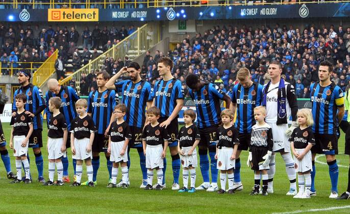 - BRUGGE, BELGIUM: Club s players pictured at the start of the Jupiler Pro League match between Club Brugge and Standard de Liege, in Brugge, Sunday 04 March 2012, on the 28th day of the Belgian soccer championship. MICHELxKRAKOWSKI x33661582x