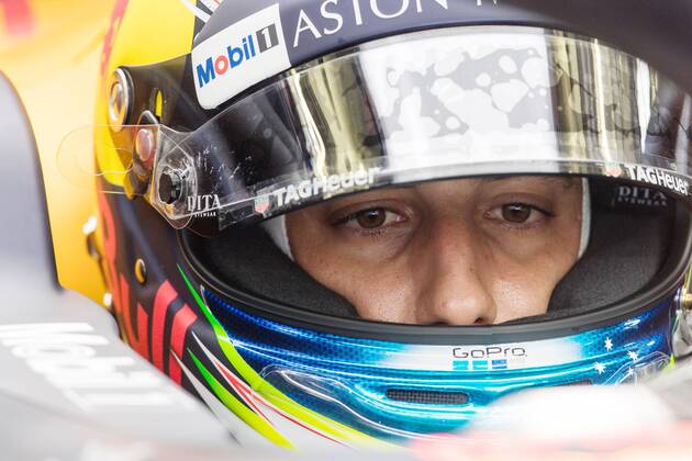 Daniel Ricciardo (Red Bull Racing) , Grosser Preis von Bahrain 2018, Freies Training, 07.04.18, Foto:Illmann Eibner Sachir Copyright: xEIBNER Illmannx EP_EER