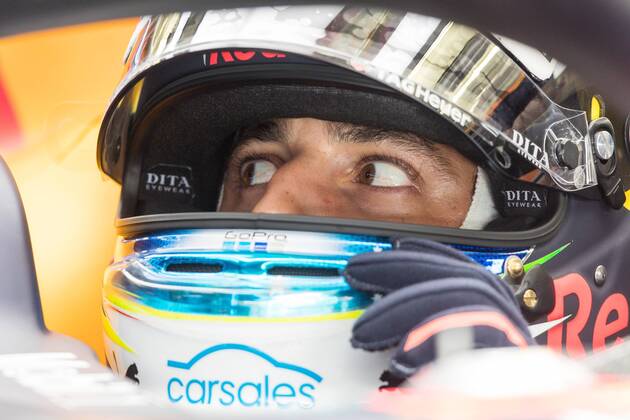 Daniel Ricciardo (Red Bull Racing) , Grosser Preis von Bahrain 2018, Freies Training, 07.04.18, Foto:Illmann Eibner Sachir Copyright: xEIBNER Illmannx EP_EER
