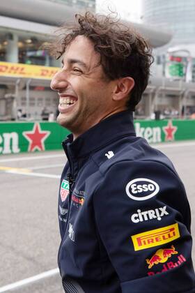 Daniel Ricciardo (Red Bull Racing) , Grosser Preis von China 2018, Ankunft der Fahrer 12.04.18, Shanghai Copyright: xEIBNER Illmannx EP_EER