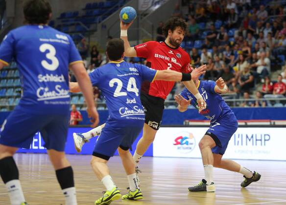 BAU 19.04.2018 Bietigheim Handball SG BBM Bietigheim vs. HSG Konstanz, Robin Haller (BBM)