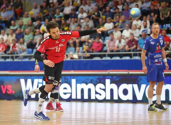 BAU 19.04.2018 Bietigheim Handball SG BBM Bietigheim vs. HSG Konstanz, Christian Schäfer (BBM)
