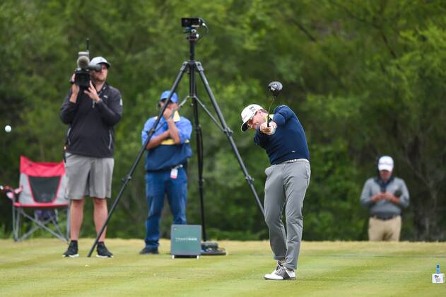 SAN ANTONIO, TX - APRIL 20: Zach Johnson hits a drive during the second round of the Valero Texas Open at the TPC San Antonio Oaks Course in San Antonio, TX on April 20, 2018. (Photo by Daniel Dunn Icon Sportswire) GOLF: APR 20 PGA Golf Herren - Valero Texas Open Icon18042007 EDITORIAL USE ONLY