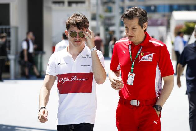 Motorsports: World Championship WM Weltmeisterschaft 2018; Grand Prix Azerbaijan, Grand Prix of Europe, Formula 1 2018 Azerbaijan Grand Prix, , 16 Charles Leclerc (MON Alfa Romeo Sauber F1 Team) , Baku Azerbaijan