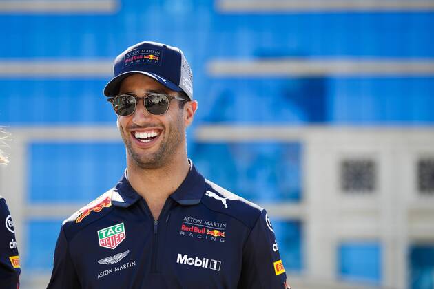 Motorsports: World Championship WM Weltmeisterschaft 2018; Grand Prix Azerbaijan, Grand Prix of Europe, Formula 1 2018 Azerbaijan Grand Prix, 3 Daniel Ricciardo (AUS, Red Bull Racing), Baku Azerbaijan