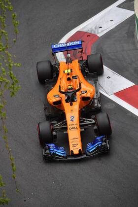 Stoffel Vandoorne, McLaren Renault, formula 1 GP, Baku Aserbaidschan 28.04.2018 Photo:mspb Jerry Andre Stoffel Vandoorne, formula 1 GP, Aserbaidschan 2018