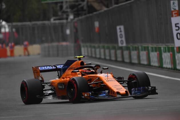 Stoffel Vandoorne, McLaren Renault, formula 1 GP, Baku Aserbaidschan 28.04.2018 Photo:mspb Jerry Andre Stoffel Vandoorne, formula 1 GP, Aserbaidschan 2018