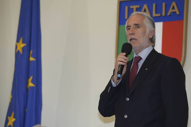 Photo Luciano Rossi AS Roma LaPresse21 05 2018 Roma (Italia SoccerEnzo Bearzot AwardIn the pic: The President of Con Giovanni Malago; during award ceremonyConi Roma ESCLUSIVA AS ROMA Foto Luciano Rossi AS Roma LaPresse 21 05 2018 Roma (Italia) Sport Calcio Premio Enzo Bearzot Nella foto: Il Presidente del Coni Giovanni Malago; durante la premiazione Coni Roma EXCLUSIVE AS ROMA Photo Luciano Rossi AS Roma LaPresse 21 05 2018 Roma (Italia) Sport Soccer Enzo Bearzot Award In the pic: The President of Con Giovanni Malago; during award ceremony Coni Roma ESCLUSIVA AS ROMAFoto Luciano Rossi AS Roma LaPresse21 05 2018 Roma (Italia)Sport CalcioPremio Enzo BearzotNella foto: Il Presidente del Coni Giovanni Malago; durante la premiazione Coni RomaEXCLUSIVE AS ROMAPhoto Luciano Rossi AS Roma LaPresse21 05 2018 Roma (Italia)Sport SoccerEnzo Bearzot AwardIn the pic: The President of Con Giovanni Malago; during award ceremonyConi Roma  Copyright: xLucianoxRossixASxRoma LaPressex