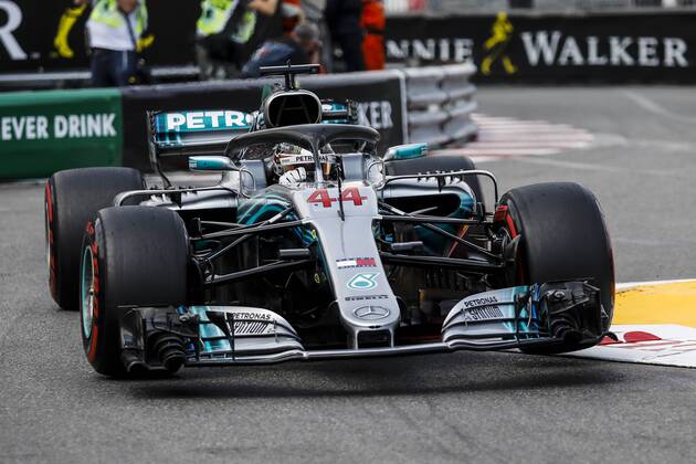 May 24, 2018 - Montecarlo, Monaco - 44 Lewis Hamilton from Great Britain Mercedes W09 Hybrid EQ Power+ team Mercedes GP during the Monaco Formula One Grand Prix at Monaco on 24th of May, 2018 in Montecarlo, Monaco. F1 Grand Prix of Monaco - Practice - ZUMAn230 20180524_zaa_n230_929 Copyright: xXavierxBonillax