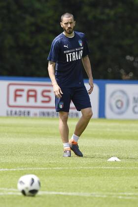 IPP20180524 Football - soccer: FIFA World Cup WM Weltmeisterschaft Fussball 2018 Russia, Preparation national team Nationalteam Of Italy, Leonardo Bonucci (Verwendung nur in Deutschland - GERMANY ONLY) *** IPP20180524 Football soccer FIFA World Cup 2018 Russia National Team Of Italy preparation Leonardo Bonucci use only in Germany GERMANY ONLY