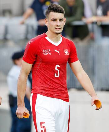 25.05.2018 Tissot Arena Biel , SCHWEIZ , Fussball Länderspiel U21 U 21 Schweiz - Frankreich Stefan Knezevic (Schweiz U21)