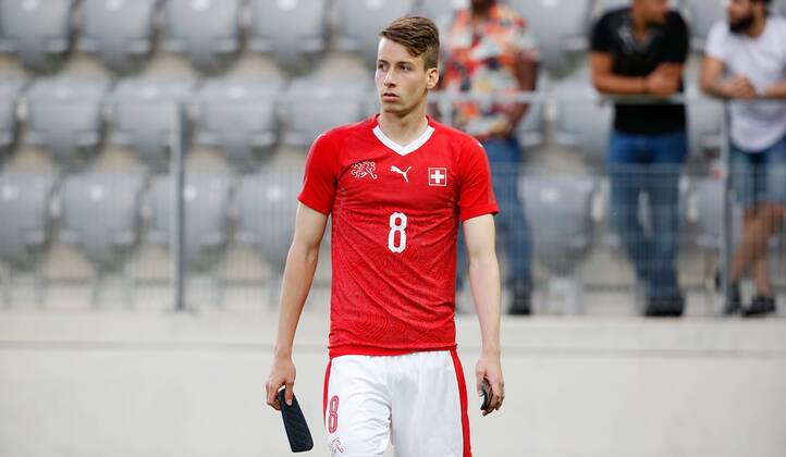 25.05.2018 Tissot Arena Biel , SCHWEIZ , Fussball Länderspiel U21 U 21 Schweiz - Frankreich Sandro Lauper (Schweiz U21)