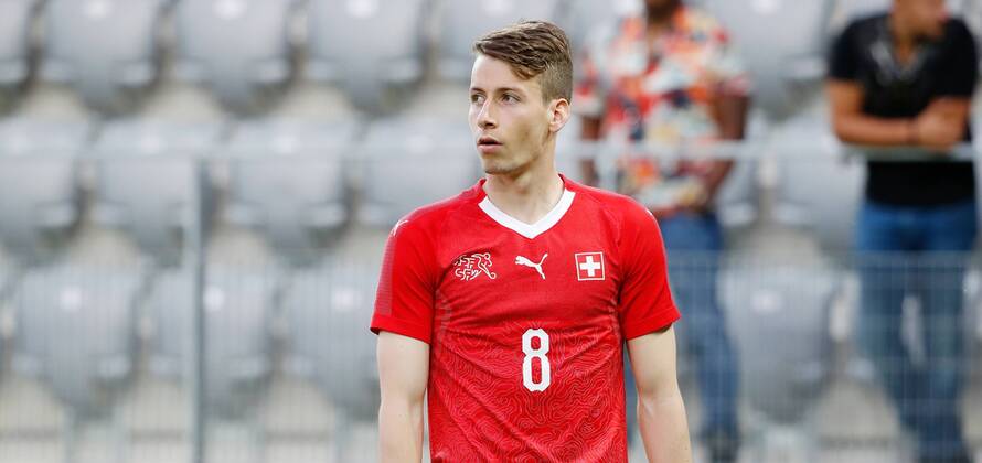 25.05.2018 Tissot Arena Biel , SCHWEIZ , Fussball Länderspiel U21 U 21 Schweiz - Frankreich Sandro Lauper (Schweiz U21)