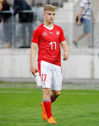 25.05.2018 Tissot Arena Biel , SCHWEIZ , Fussball Länderspiel U21 U 21 Schweiz - Frankreich Petar Pusic (Schweiz U21)