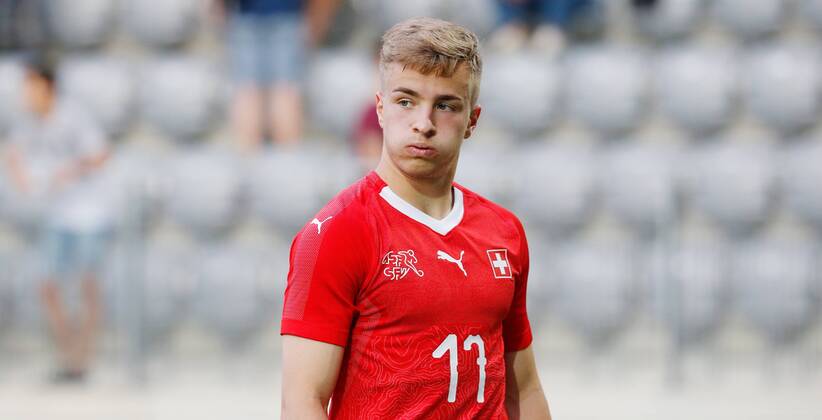 25.05.2018 Tissot Arena Biel , SCHWEIZ , Fussball Länderspiel U21 U 21 Schweiz - Frankreich Petar Pusic (Schweiz U21)