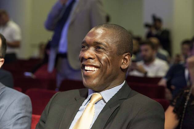 May 28, 2018 - Naples, Italy - player football Seedorf Clarence Event International Award Football Leader 2018, location Hotel Royal Continetal in Naples, May 28,2018 Award Football Leader 2018  - ZUMAn230 20180528_zaa_n230_742 Copyright: xPaoloxManzox